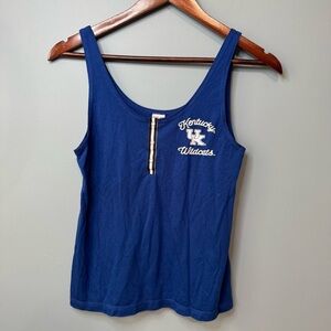 University of Kentucky Wildcats Blue Sleeveless Tank Top. Size Small